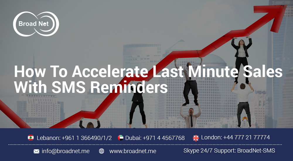 How To Accelerate Last Minute Sales With SMS Reminders